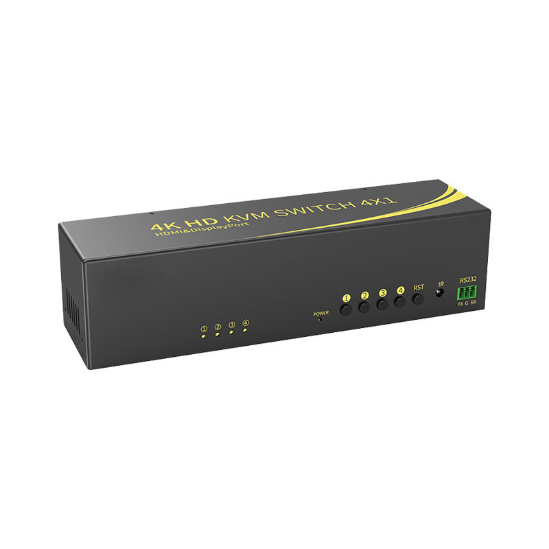 深工SG DH41 4進(jìn)2出4K DP+HDMI雙通道KVM切換器