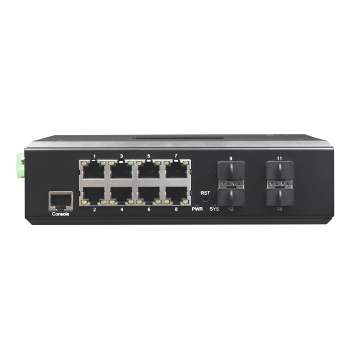 SG-GW4G8-D管理型工業(yè)軌式三層交換機(jī)